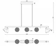 Подвесной светильник Telescope C4774-100 SWH