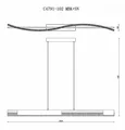 Подвесной светильник Scorpio C4791-102 MBK+BN