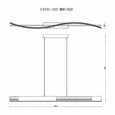 Подвесной светильник Scorpio C4791-102 MBK+SGD