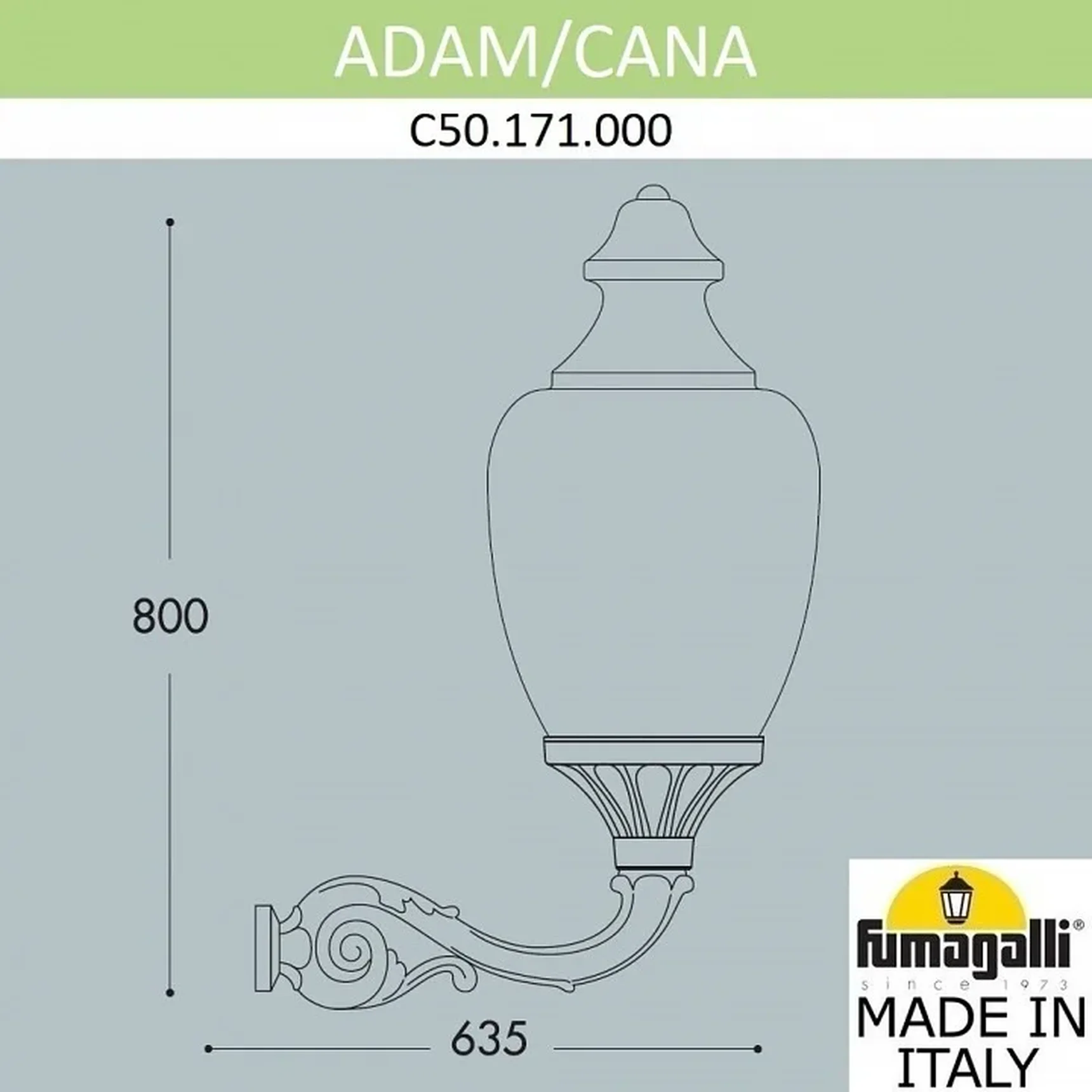 Светильник на штанге Cana C50.171.000.AYE27