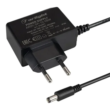 Блок питания ARDV-SP-10-5BW (5V, 2A, 10W) (Arlight, Адаптер, 5 лет)