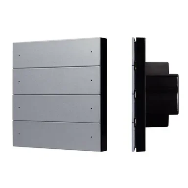 INTELLIGENT ARLIGHT Кнопочная панель SMART-ZB-801-22-1G-8SC-MULTI-IN Silver (230V) (IARL, IP20 Пластик, 5 лет)