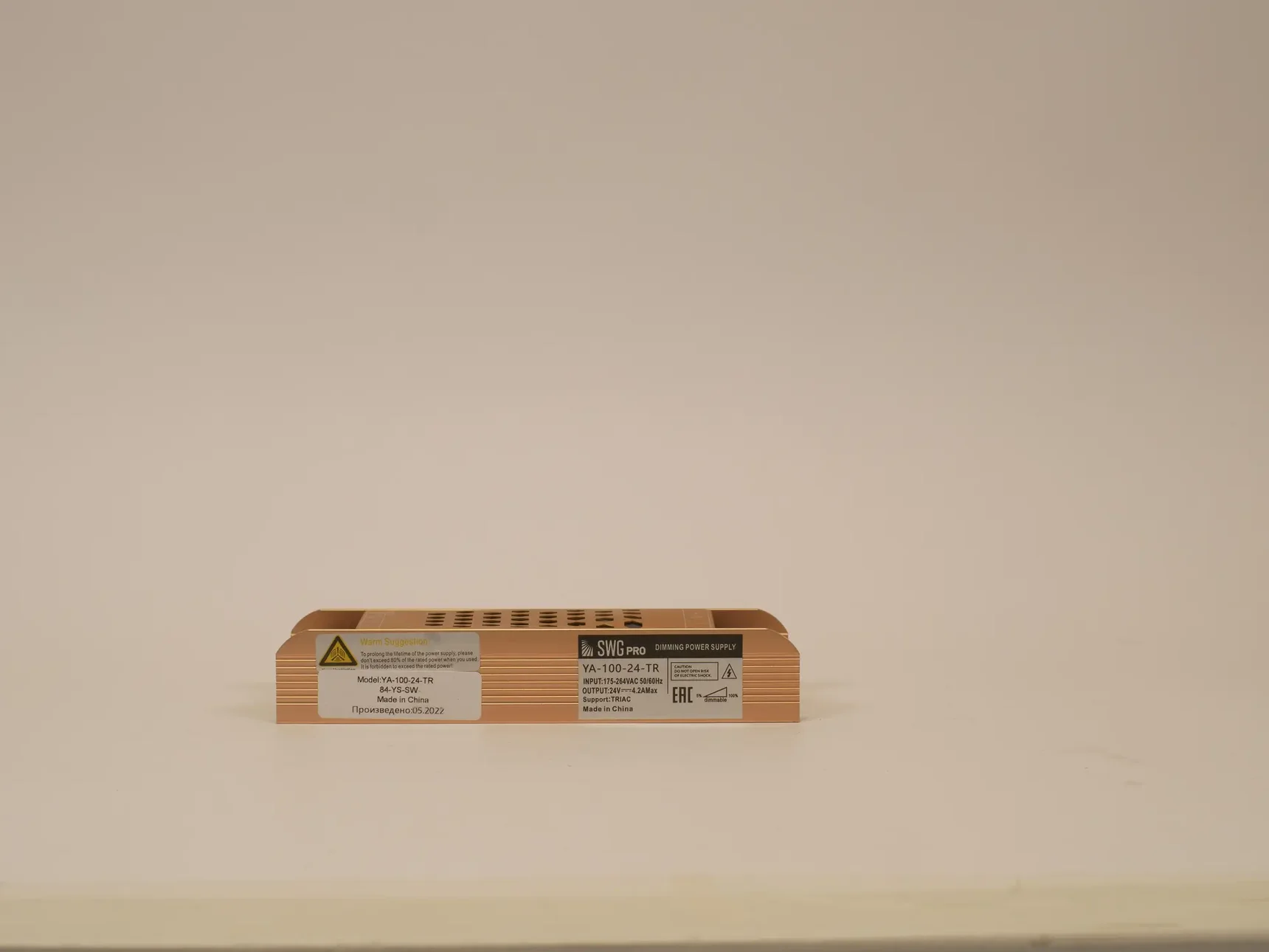 Блок питания для светодиодной ленты, с диммированием TRIAC 100Вт, 24В, YA-100-24-TR