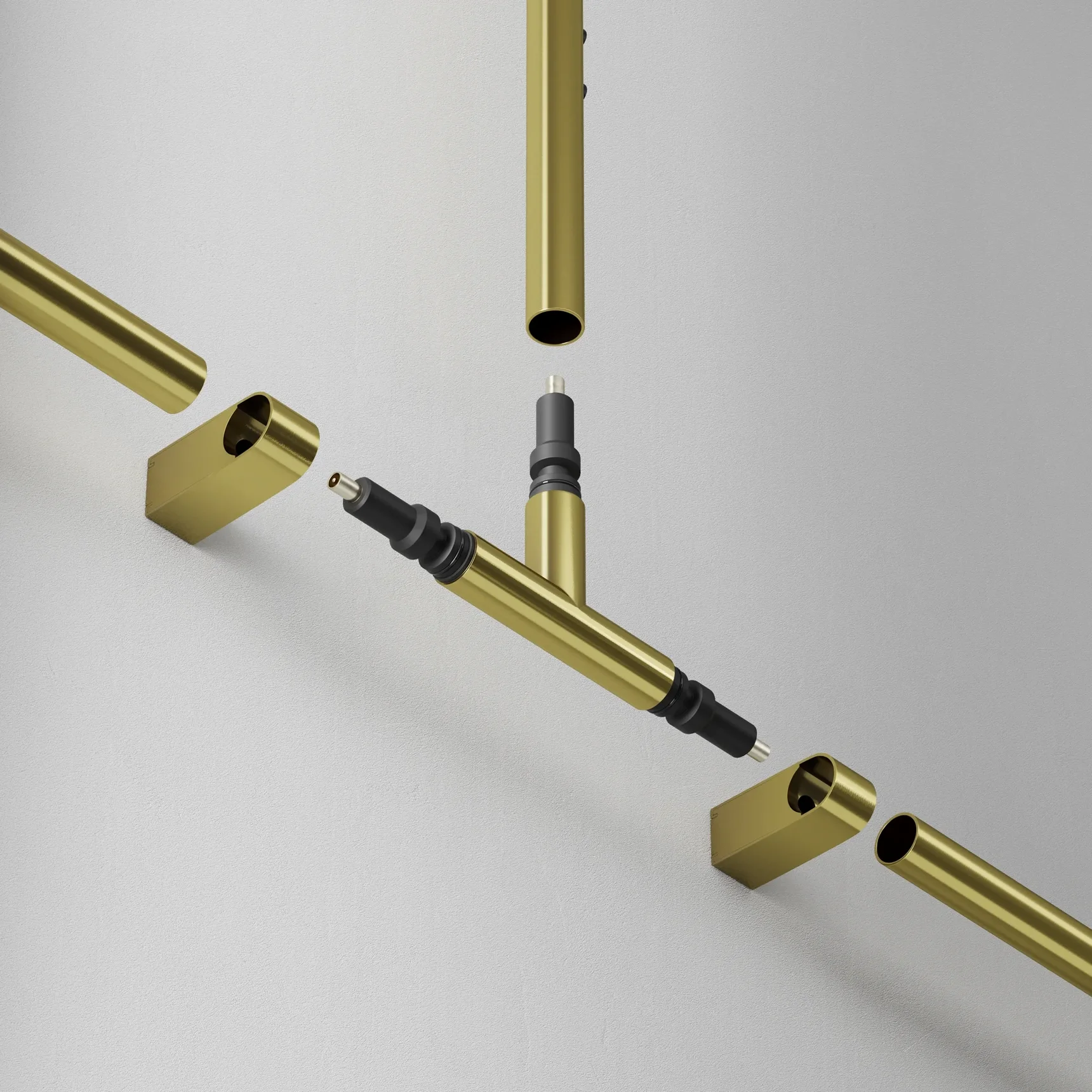 Фиксатор для накладного монтажа системы Axity, CA007TC-BS