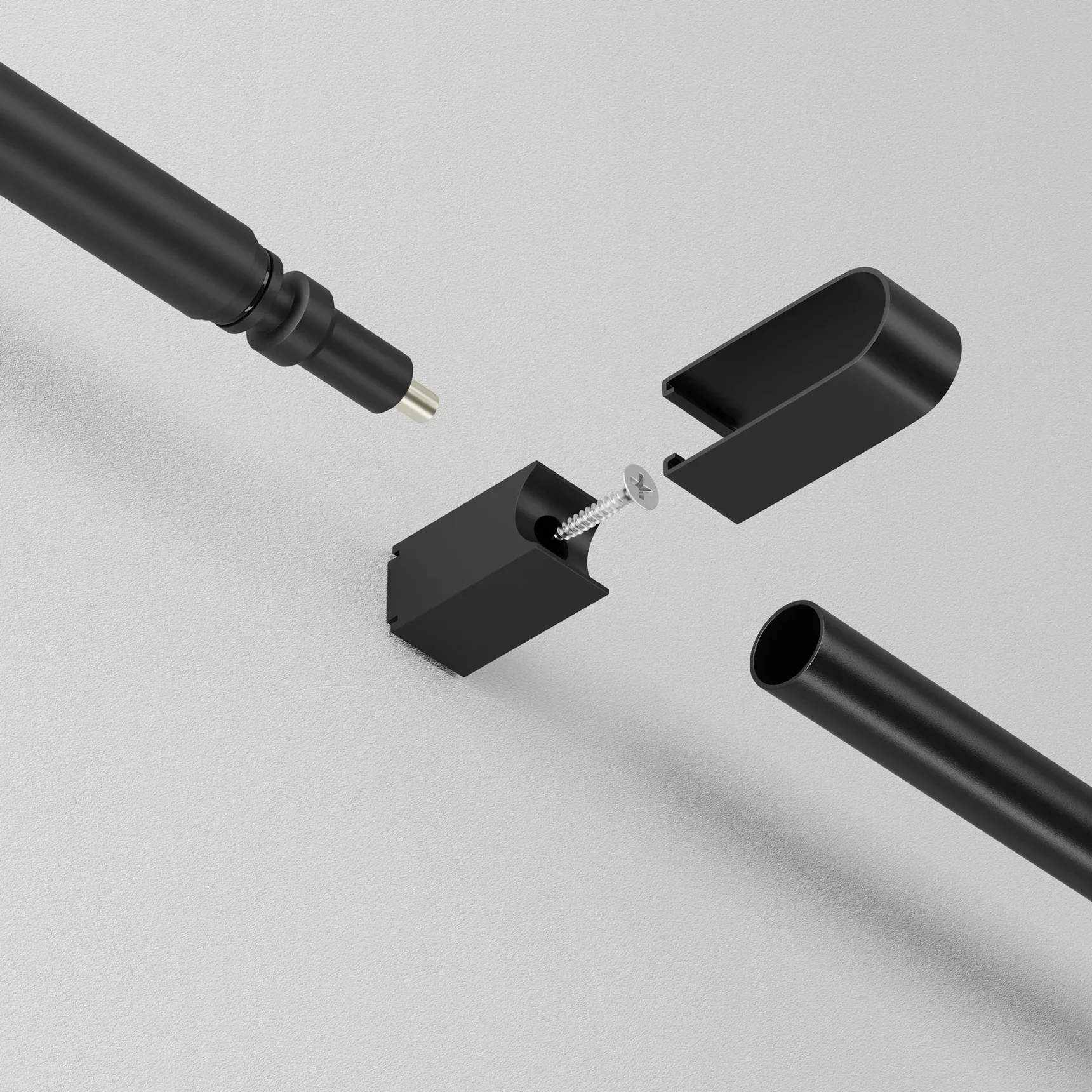 Фиксатор для накладного монтажа для системы Axity, CA010SM-B