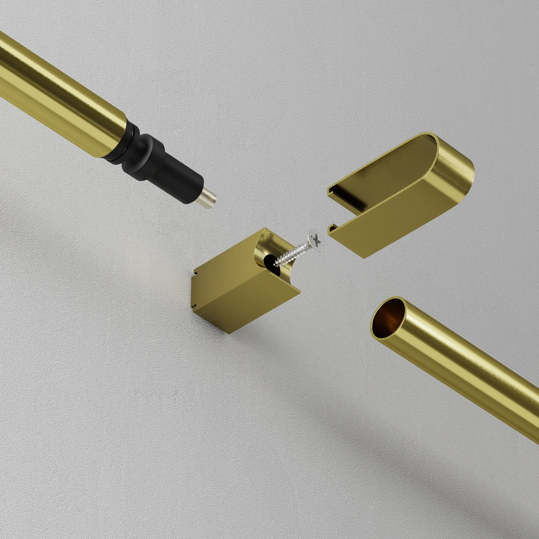 Фиксатор для накладного монтажа для системы Axity, CA010SM-BS