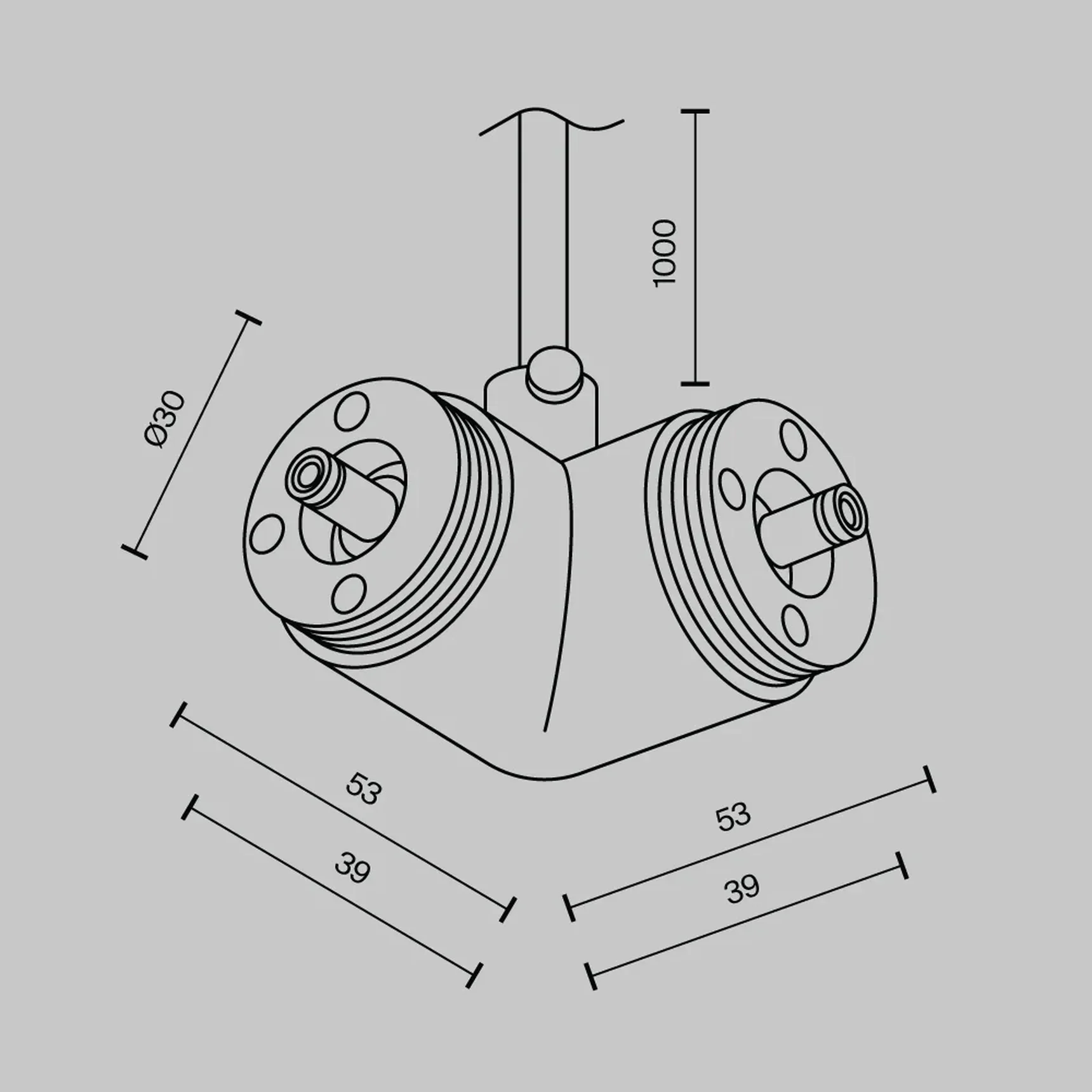 Угловой коннектор для системы Shelf с вводом питания, CA014LC-P-B
