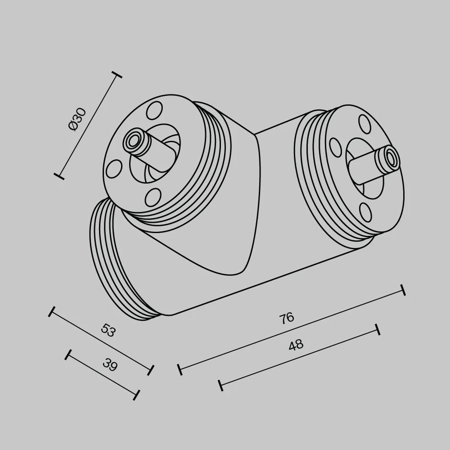 T-образный плоский коннектор для системы Shelf без ввода питания, CA015TC-B
