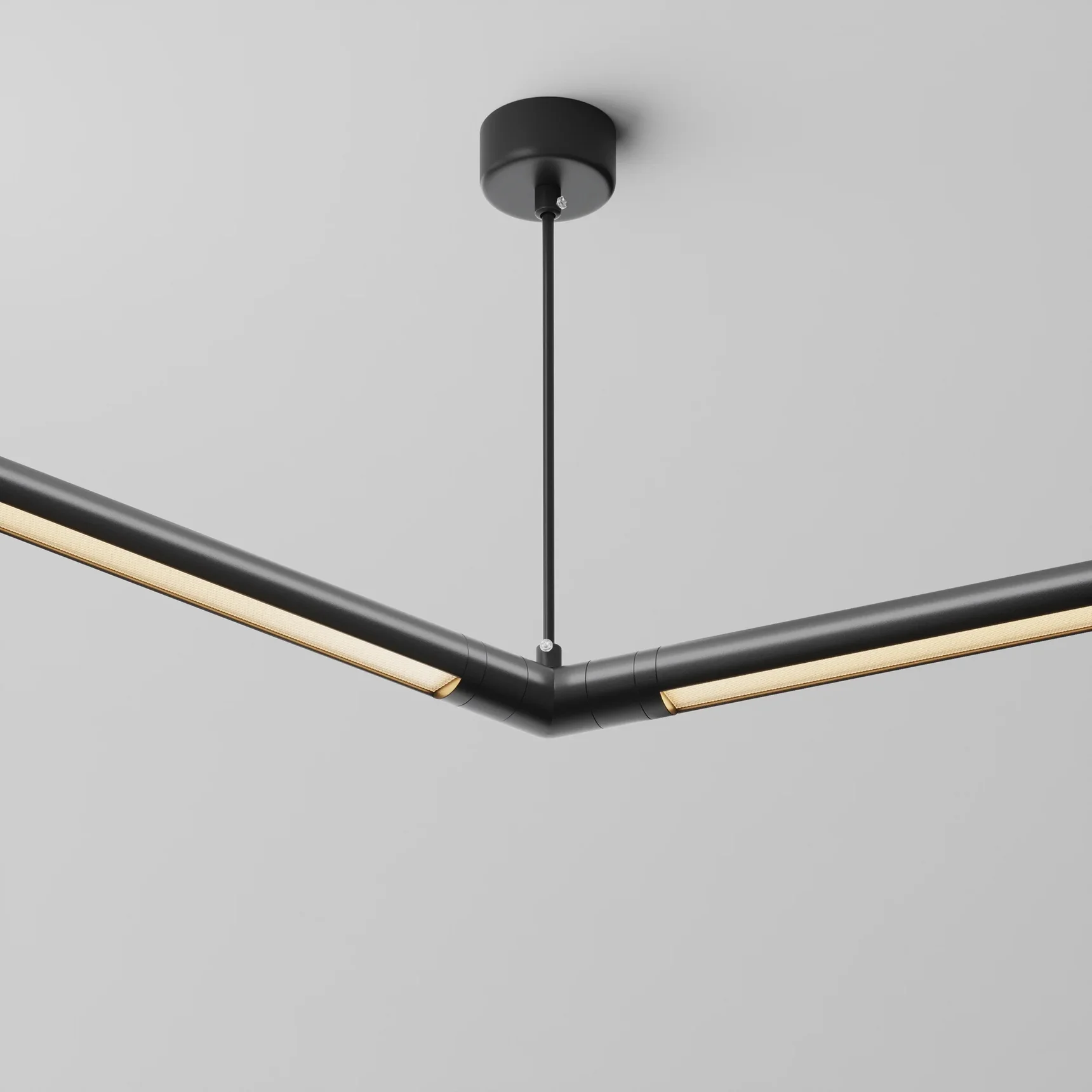 Угловой коннектор 120° для системы Shelf с вводом питания, CA018LWC-P-B