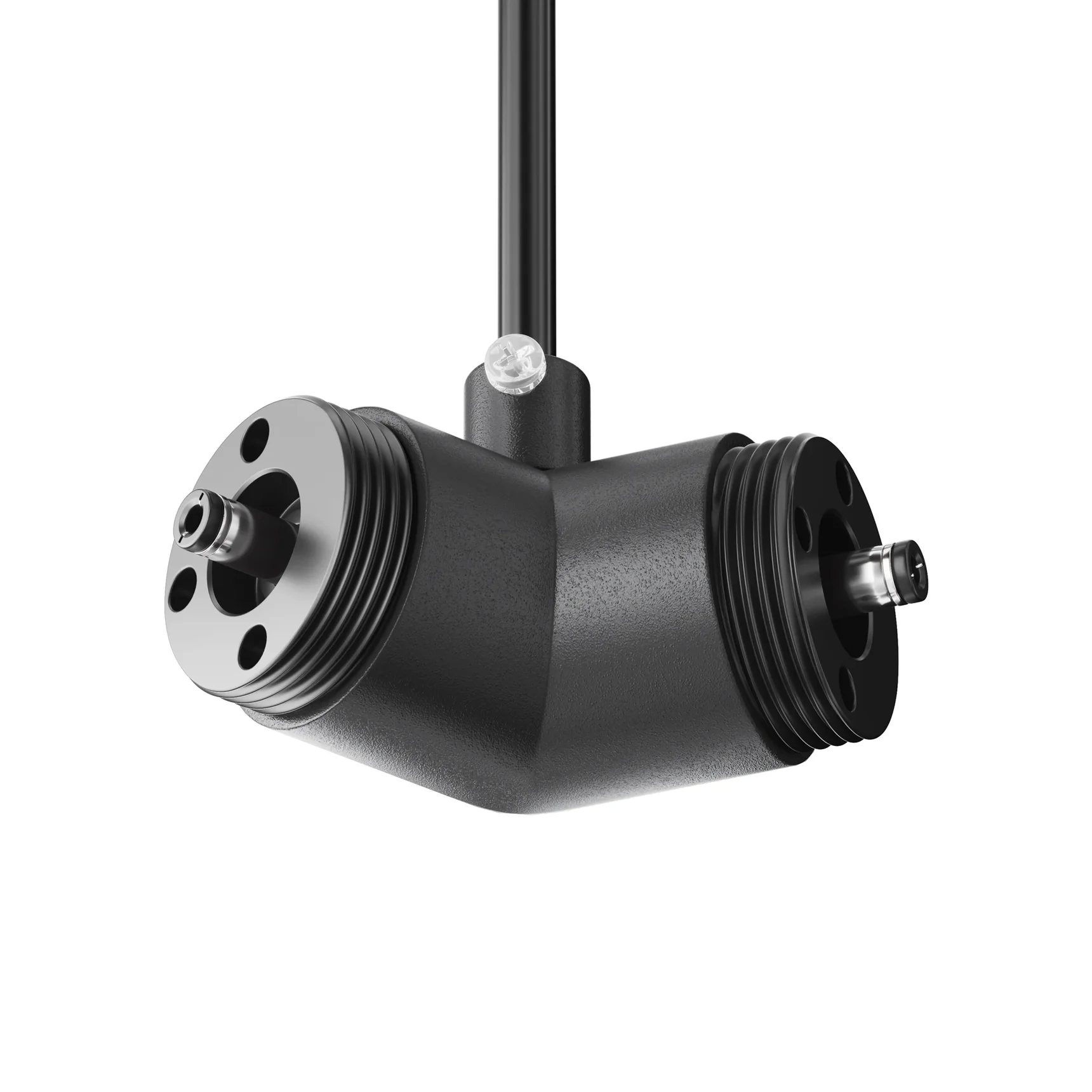 Угловой коннектор 120° для системы Shelf с вводом питания, CA018LWC-P-B