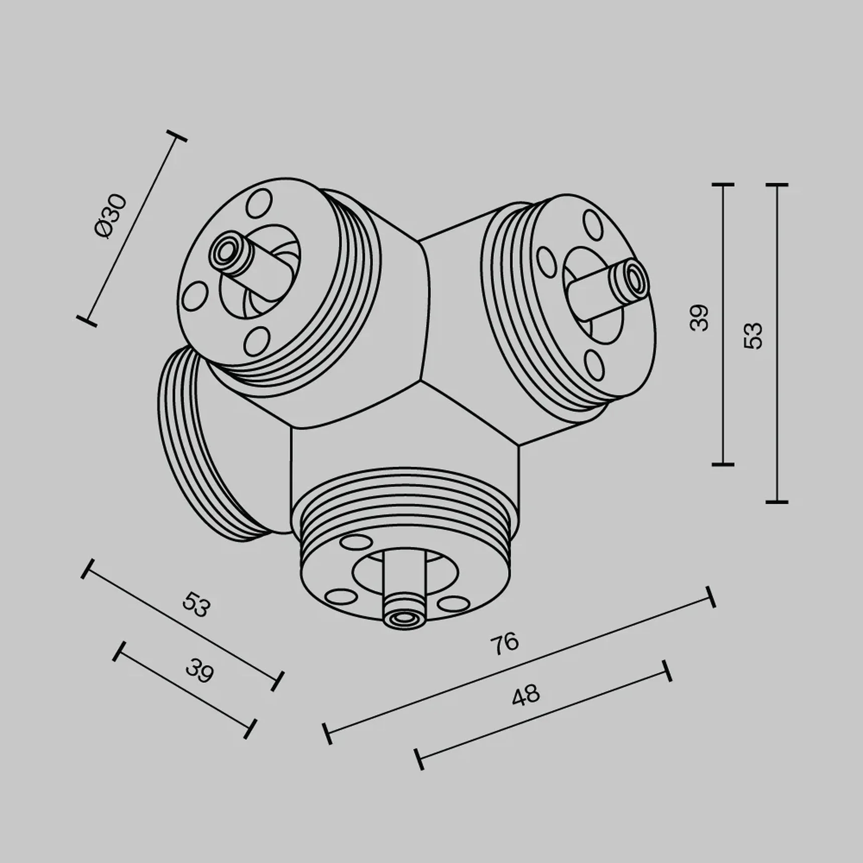 Х-образный вертикальный коннектор для системы Shelf без ввода питания, CA019L4C-B