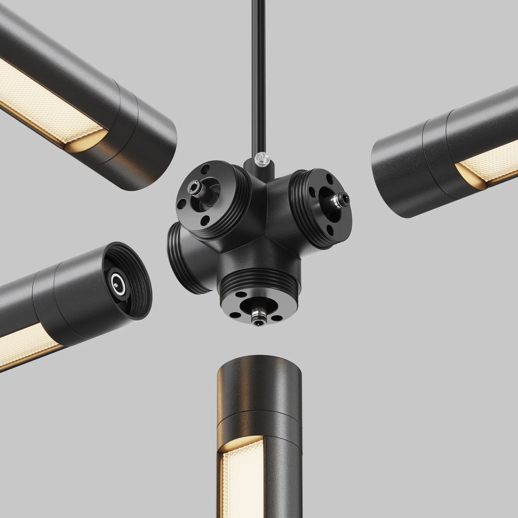 Х-образный вертикальный коннектор для системы Shelf с вводом питания, CA019L4C-P-B