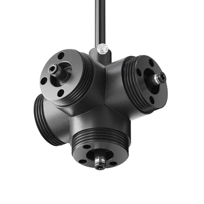 Х-образный вертикальный коннектор для системы Shelf с вводом питания, CA019L4C-P-B