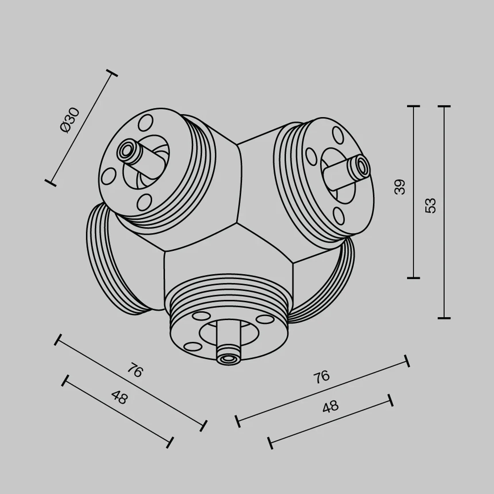 Пятиконечный коннектор для системы Shelf без ввода питания, CA020L5C-B