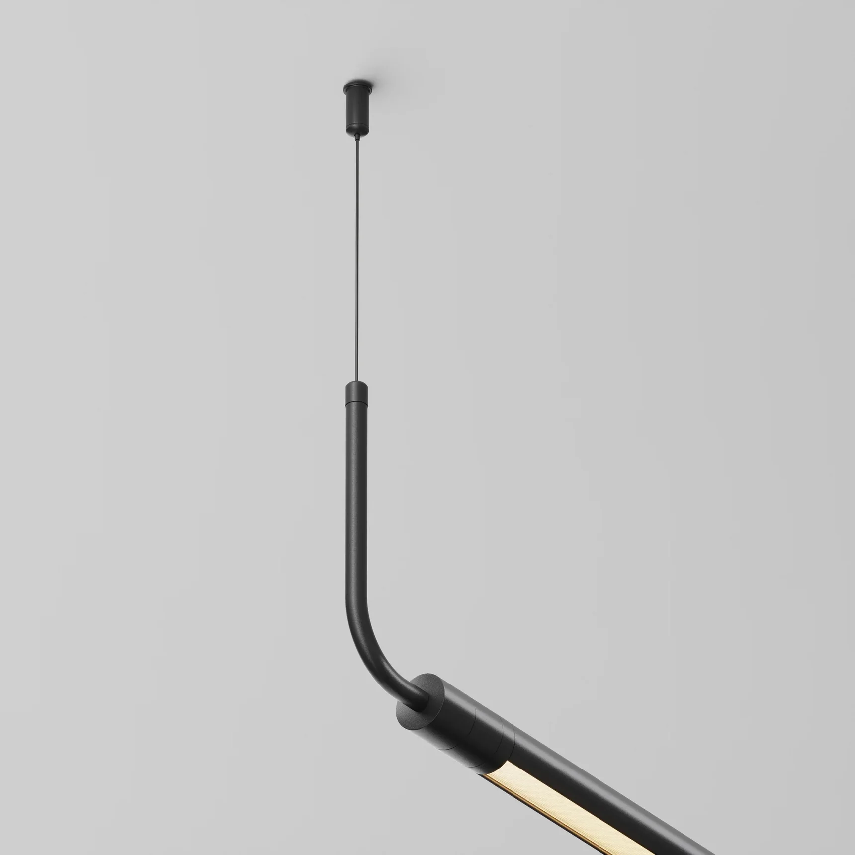 Заглушка для подвесного монтажа системы Shelf без ввода питания с тросом, CA024PL-B