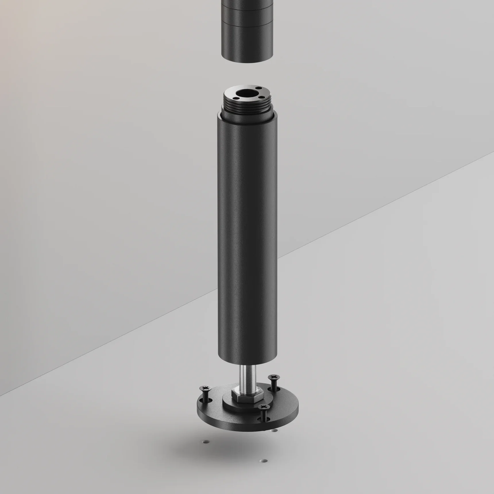 Основание для накладного монтажа системы Shelf с регулировкой по высоте, CA025BA-B