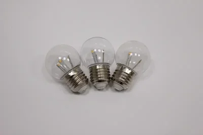 Лампа для белт-лайт E27 BULB-6 SMD-240V-WW, G45, 6 SMD, прозрачная колба, 01574