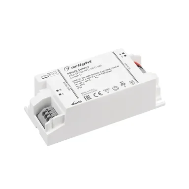 Блок питания ARJ-SP-53-PFC-NFC-WR (53W, 3-44V, 0.5-1.4A) (Arlight, IP20 Пластик, 5 лет)