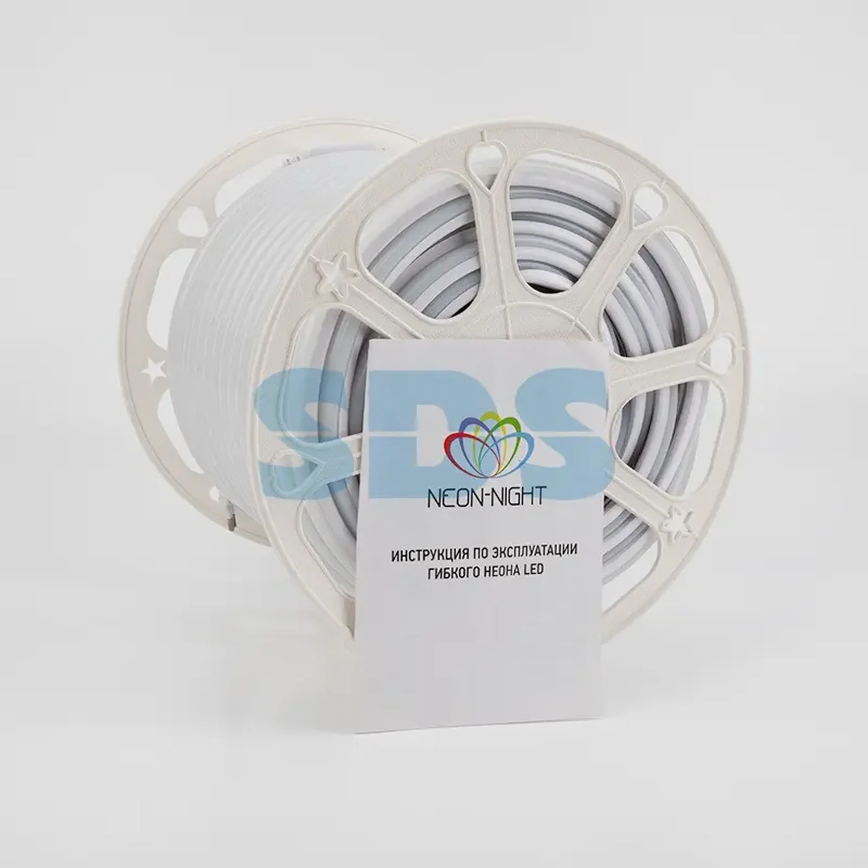 Гибкий неон LED SMD, форма – D, 16х16 мм, синий, 120 LED/м, бухта 50 м