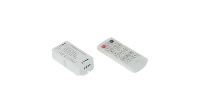 Диммер, 2.4G с пультом, 21 кноп., DC12/24V, <16A(MAX), SW-DIM-2.4G-16A