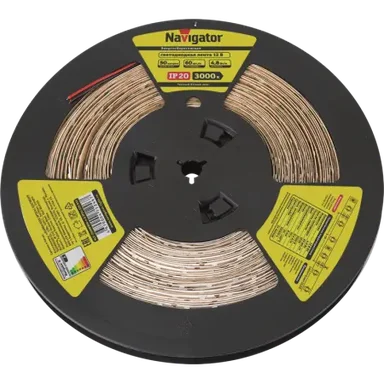 Светодиодная лента NLS-3528WW60-4.8-IP20-12V-R50