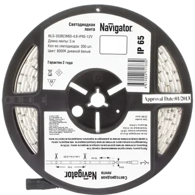 Светодиодная лента NLS-3528СW60-4.8-IP65-12V R5