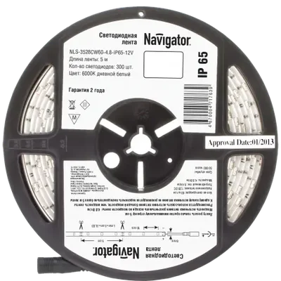 Светодиодная лента NLS-3528СW60-4.8-IP65-12V R5