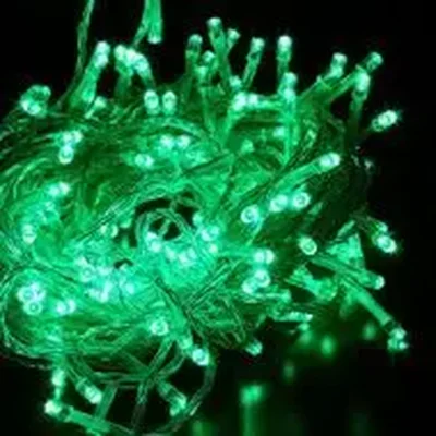 Светодиодная гирлянда 100 LED, 4.8 Ватт, IP65, для улицы, провод белый, Свечение: мерцание, RL-S10CF-24V-CW/G