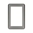Рамка пластиковая FRM-VERSA-PL-D-GR (Arlight, -)