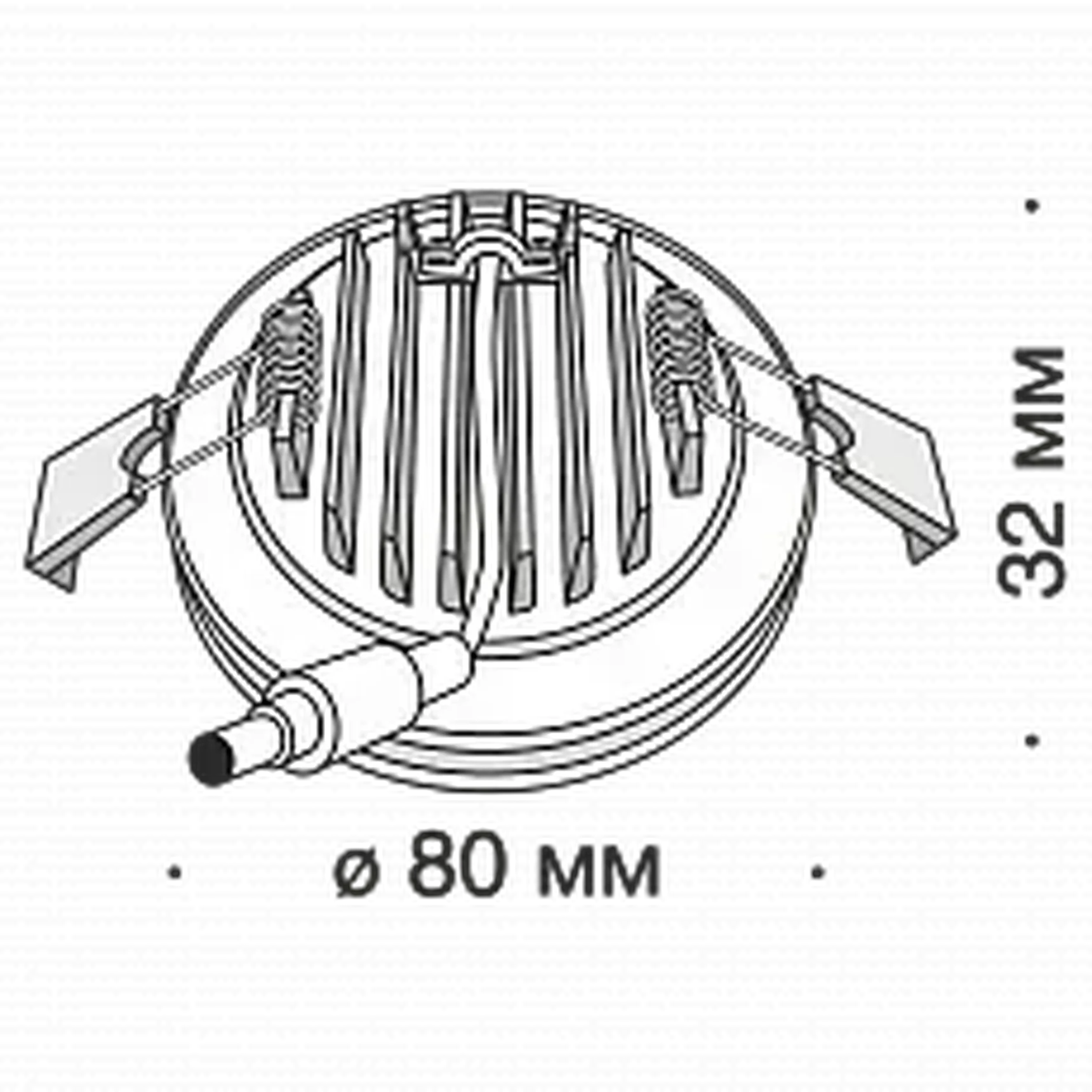 Встраиваемый светильник Phanton DL303-L7B4K