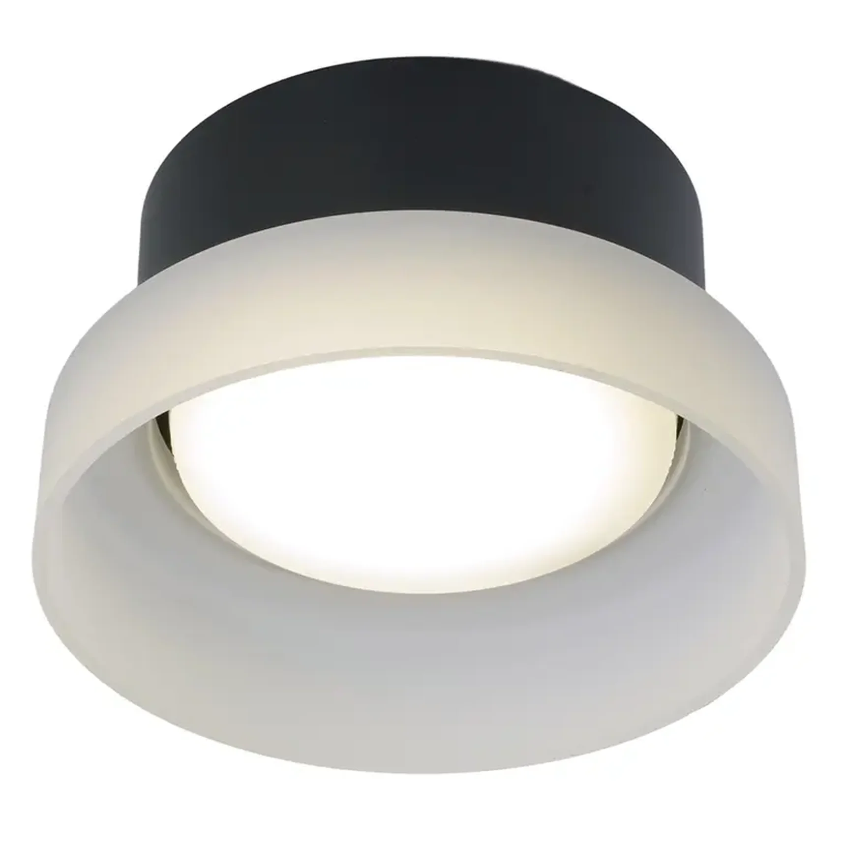 Светильник потолочный Feron HL460 Barrel OPAL 12W, 230V, GX53, черный