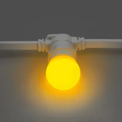 Лампочка для Белт-Лайта INOXHUB 220В, цоколь E27, 6 SMD, G45, 2Вт, ЖЕЛТАЯ