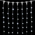 Гирлянда Занавес с Колпачком 2 x 3 м Белый 220В, 600 LED, Провод Прозрачный ПВХ, IP65