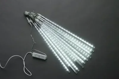 Сосульки Трубки ICE 10шт 0,5М Бел. LED-PLM-SNOW-420L-0,5-4.5M-10-12V-W не соединяемая