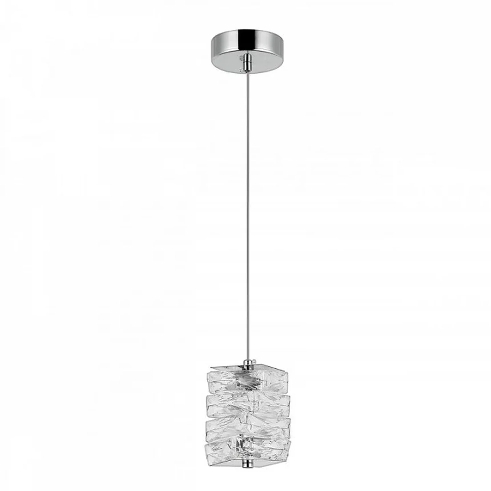 Люстра подвесная светодиодная, LED 4W, 3000К+4000К+6000К, К5 кристалл, 120 мм