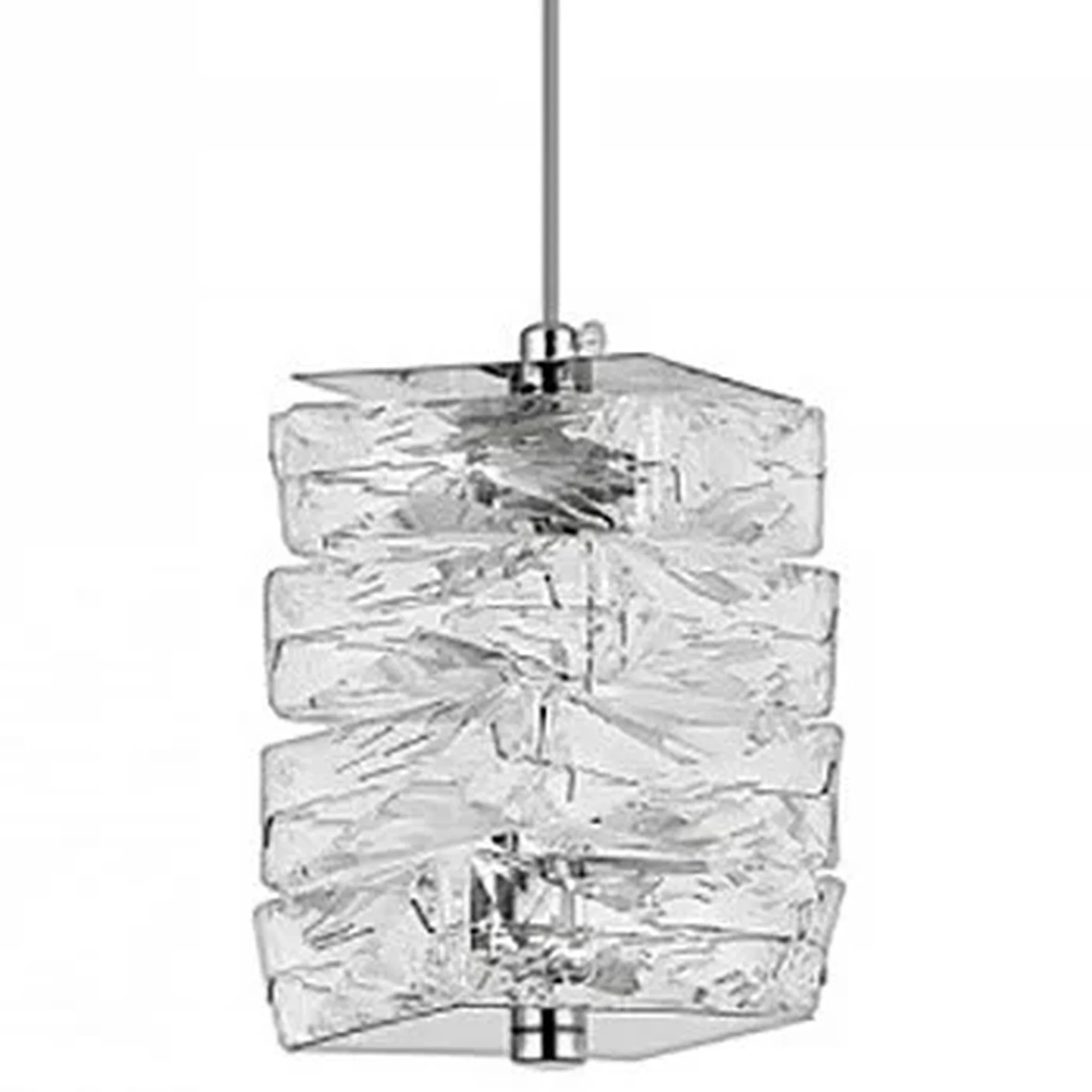Люстра подвесная светодиодная, LED 4W, 3000К+4000К+6000К, К5 кристалл, 120 мм