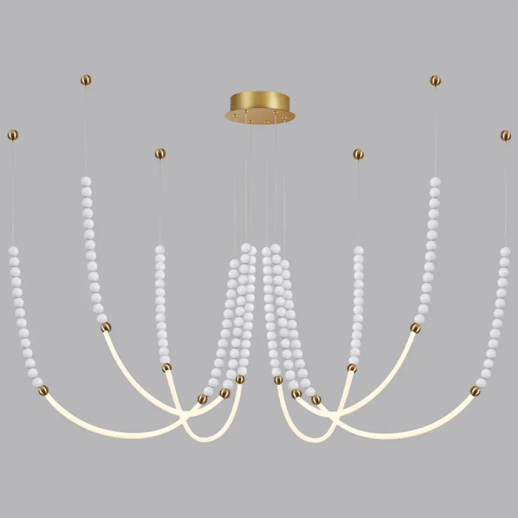 6639/70L HIGHTECH ODL24 291 металл/античная бронза/разноветн. бусы из акрила/акрил Люстра IP20 LED 70W 3500K 220V MONELLA