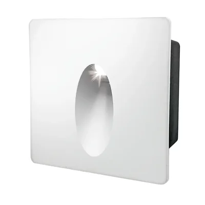 Светильник для ступеней 3Вт 5000К Металл Белый Квадрат Капля General GSTL-S1-3BT-5K