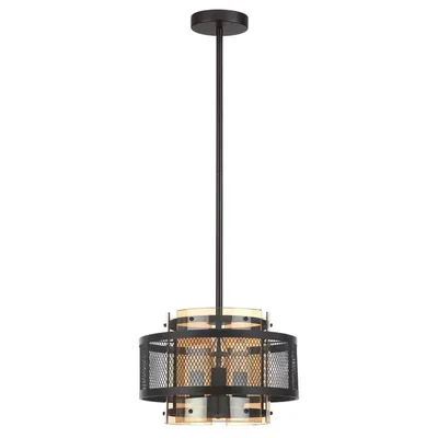 8007/3 MODERNI LN25 черный/черный, золотой металл/металл, стекло Подвесной светильник Е14 3*40W 220V Zarina