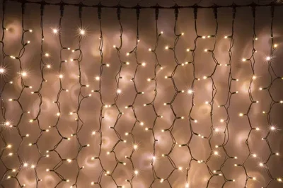 Светодиодный занавес LED-PLR-3820-3*2M-240V-WW/DG, 01343