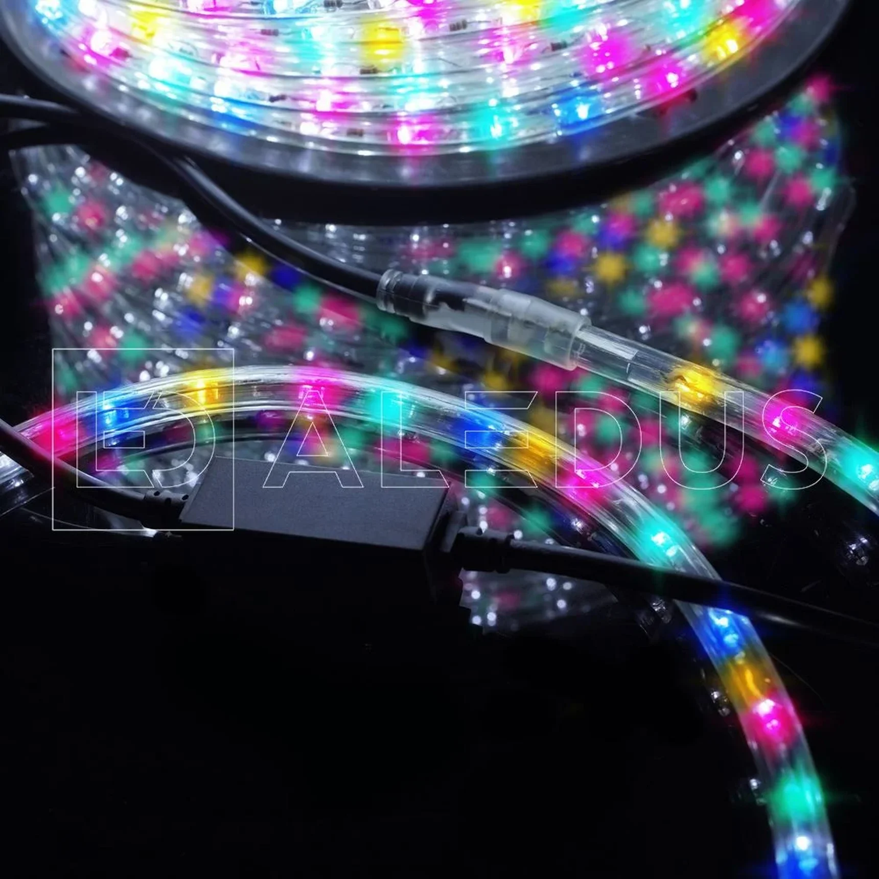 Дюралайт ALEDUS, 220 В, 13 мм, бухта 100 м, RGB