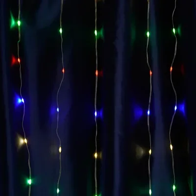 Светодиодная гирлянда Feron CL28 занавес Водопад 3*3м + 3м 230V мультиколор, статичная