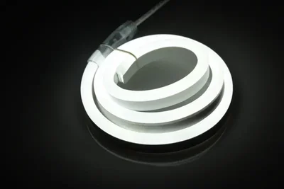 Гибкий неон LN-220V-2835-120P-W белый, 8х18мм, 1М, 50M