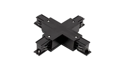 Коннектор X-образный трехфазный DesignLed CN-3F-X-BL 004390