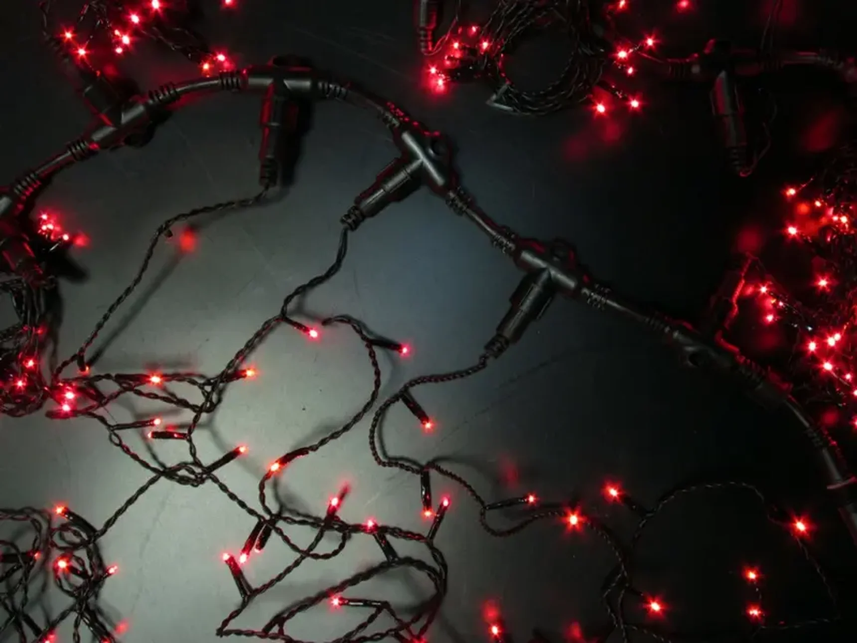 LED- PL-1920-2*1.5M-240V-R/BL-T (красные светодиоды/черн пр)