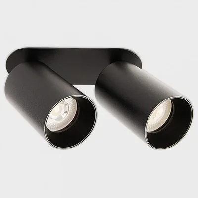 DANNY FR2 black 2xGU10 LED светильник встраиваемый