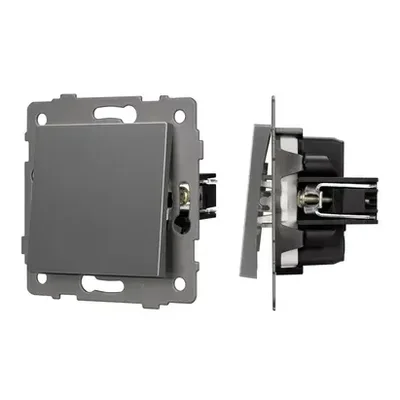 Механизм выключателя одноклавишный непроходной SWT-MK01-PL-GR-V (250V, 10A) (Arlight, -)