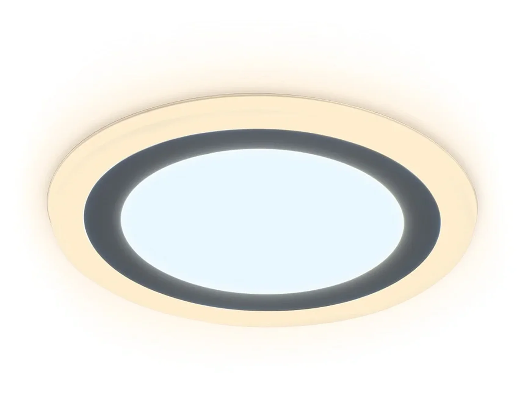 Встраиваемый cветодиодный светильник с подсветкой DCR379 18W+6W 6400K/3000K 85-265V D245*28
