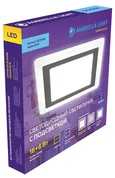 Встраиваемый cветодиодный светильник с подсветкой DCR396 18W+6W 4200K+4200K 220-240V 245*245*20 (A210*210)