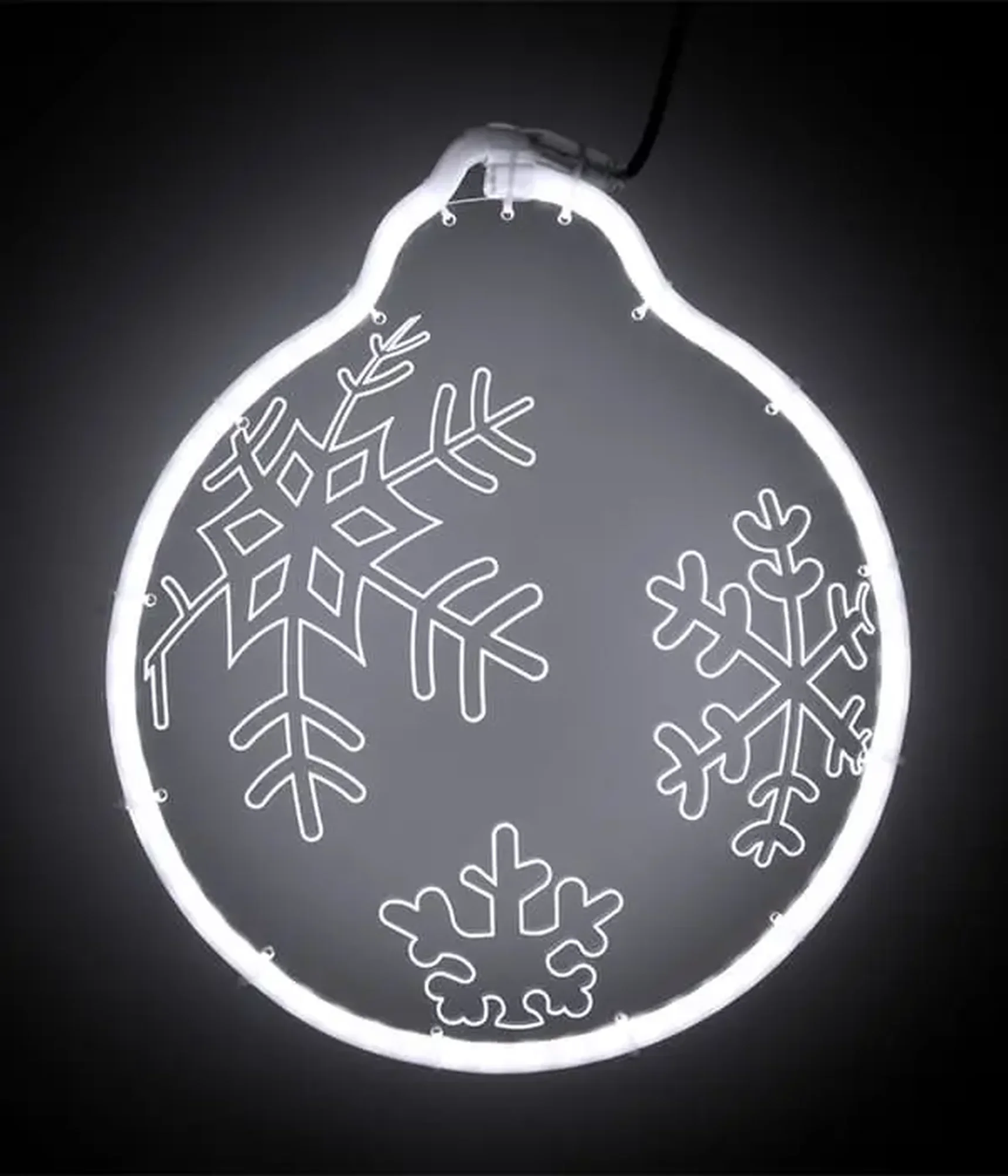 Светодиодная Фигура Шар 30 x 30 см Белая, Гибкий Неон и Акрилайт, IP54, HFS2-2W